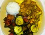 Curried Cauliflower with Cumin Roasted Vegetables